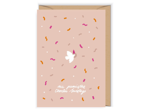 Greeting card 12 x 17 cm - Cudowianki - Baptism Confetti