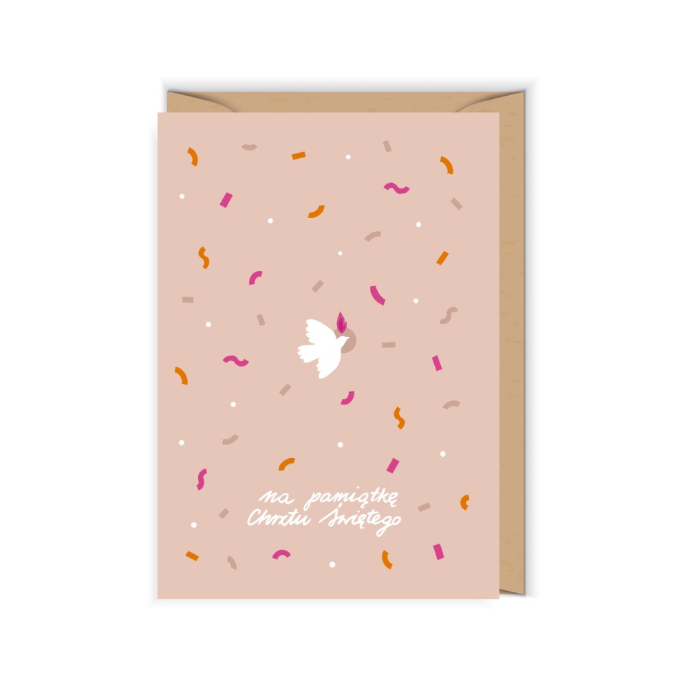 Kartka okolicznościowa A6 - Cudowianki - Chrzest Confetti