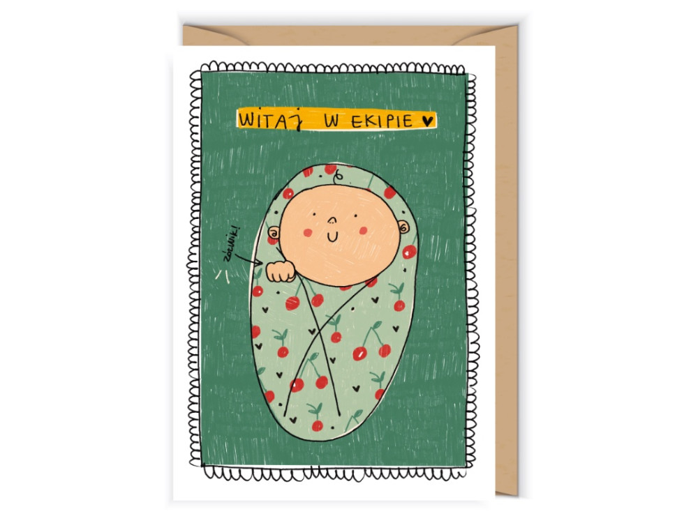 Greeting card A6 - Cudowianki - Witaj w ekipie