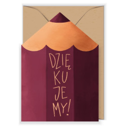 Greeting card A6 - Cudowianki - Pencil