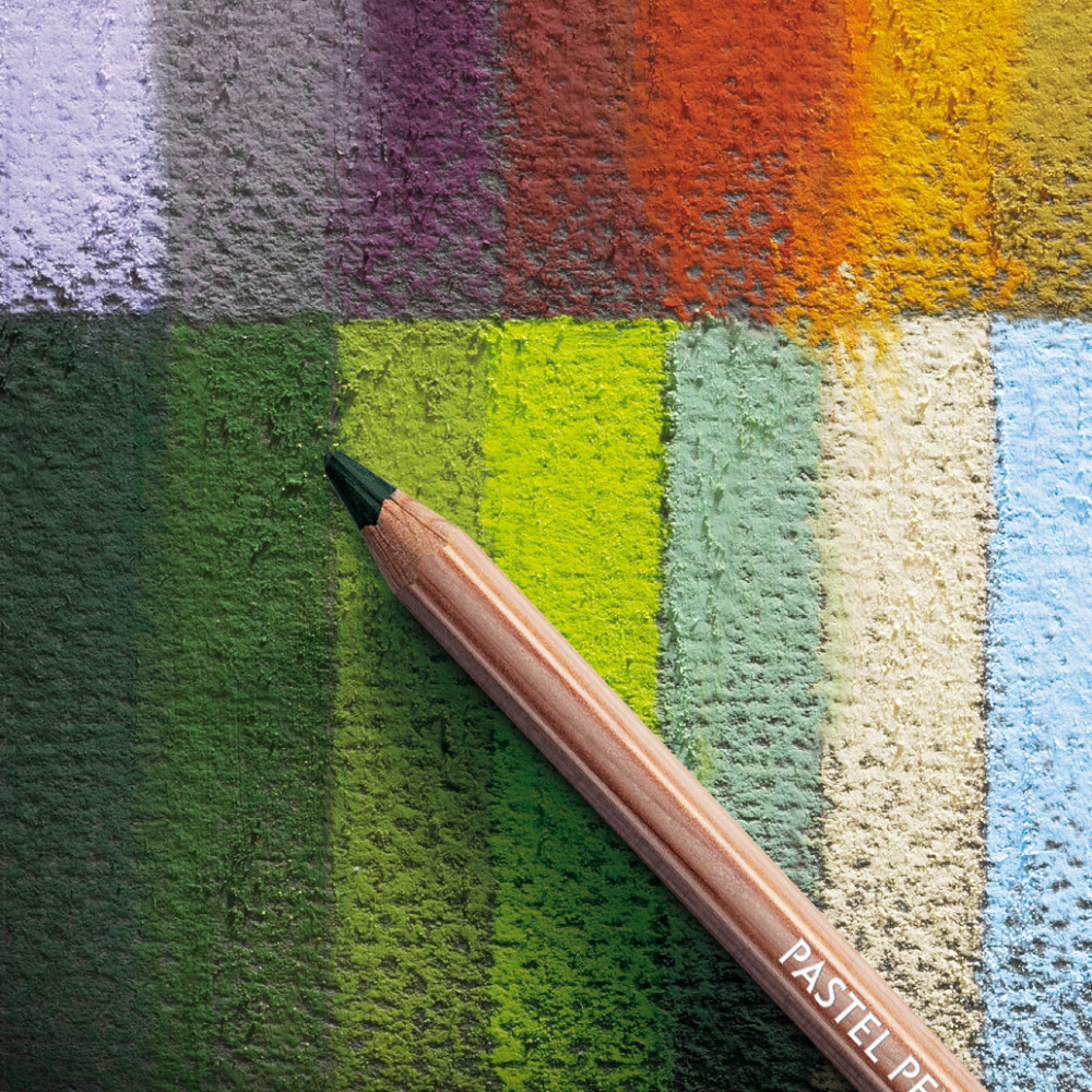 Set of dry Pastel Pencils in wooden case - Caran d'Ache - 84 pcs.