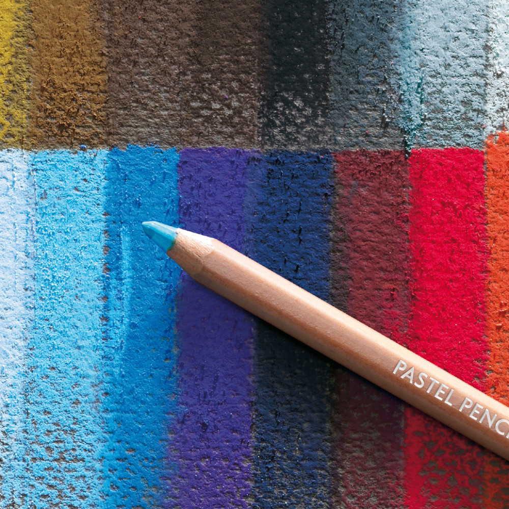 Set of dry Pastel Pencils in wooden case - Caran d'Ache - 84 pcs.