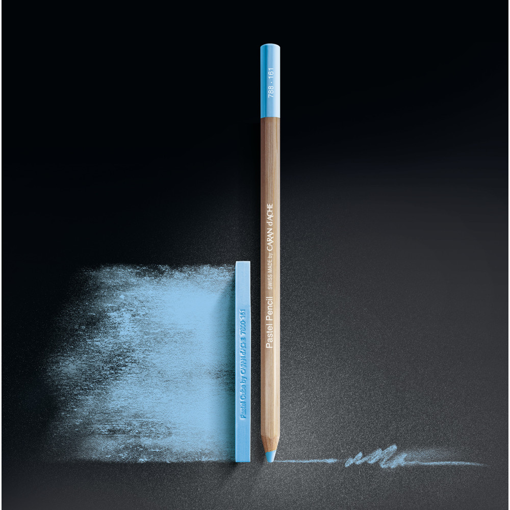 Set of dry Pastel Pencils in wooden case - Caran d'Ache - 84 pcs.