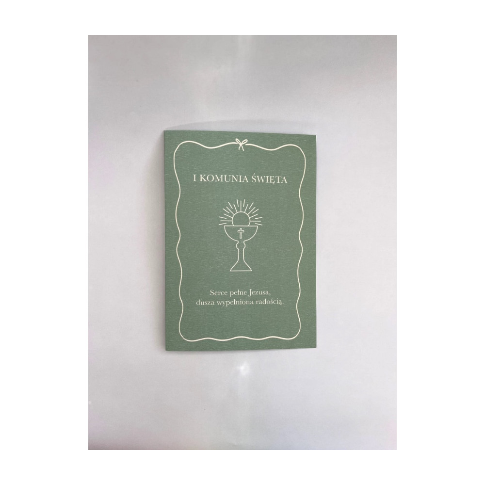 Greeting card A6 - Cudowianki - First Communion Chalice
