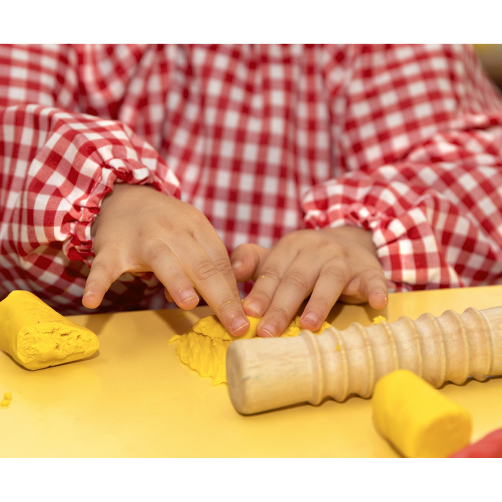 Set of textured wooden Rolling pins for modeling clay - Jovi - 9 pcs.