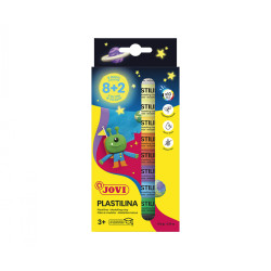 Set of modeling clay with glow in the dark - Jovi - 10 x 15 g
