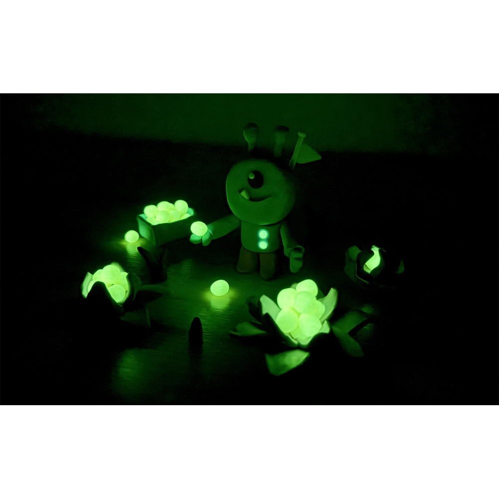 Set of modeling clay with glow in the dark - Jovi - 10 x 15 g