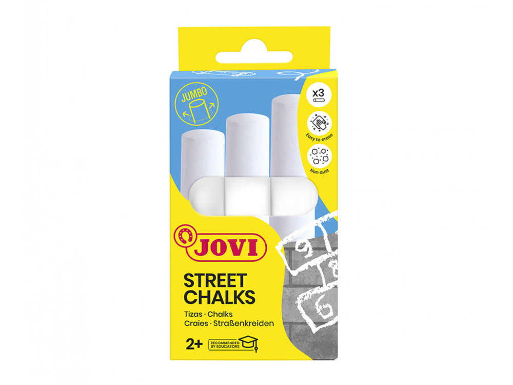 Street Jumbo chalk - Jovi - white 3 pcs.