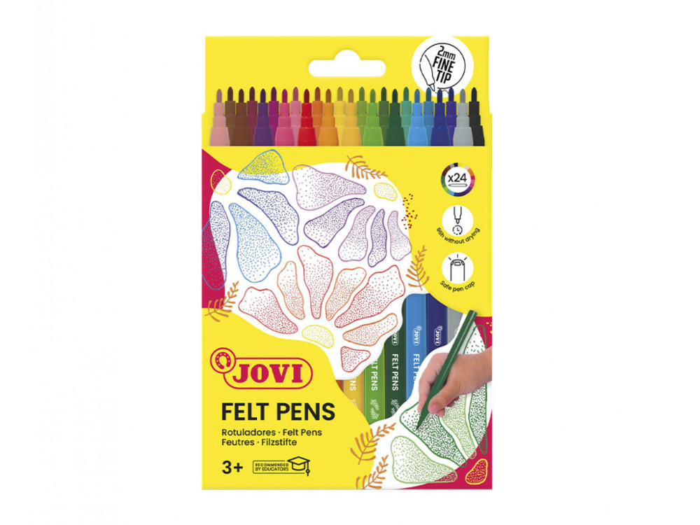 Felt pens set - Jovi - 12 pcs.