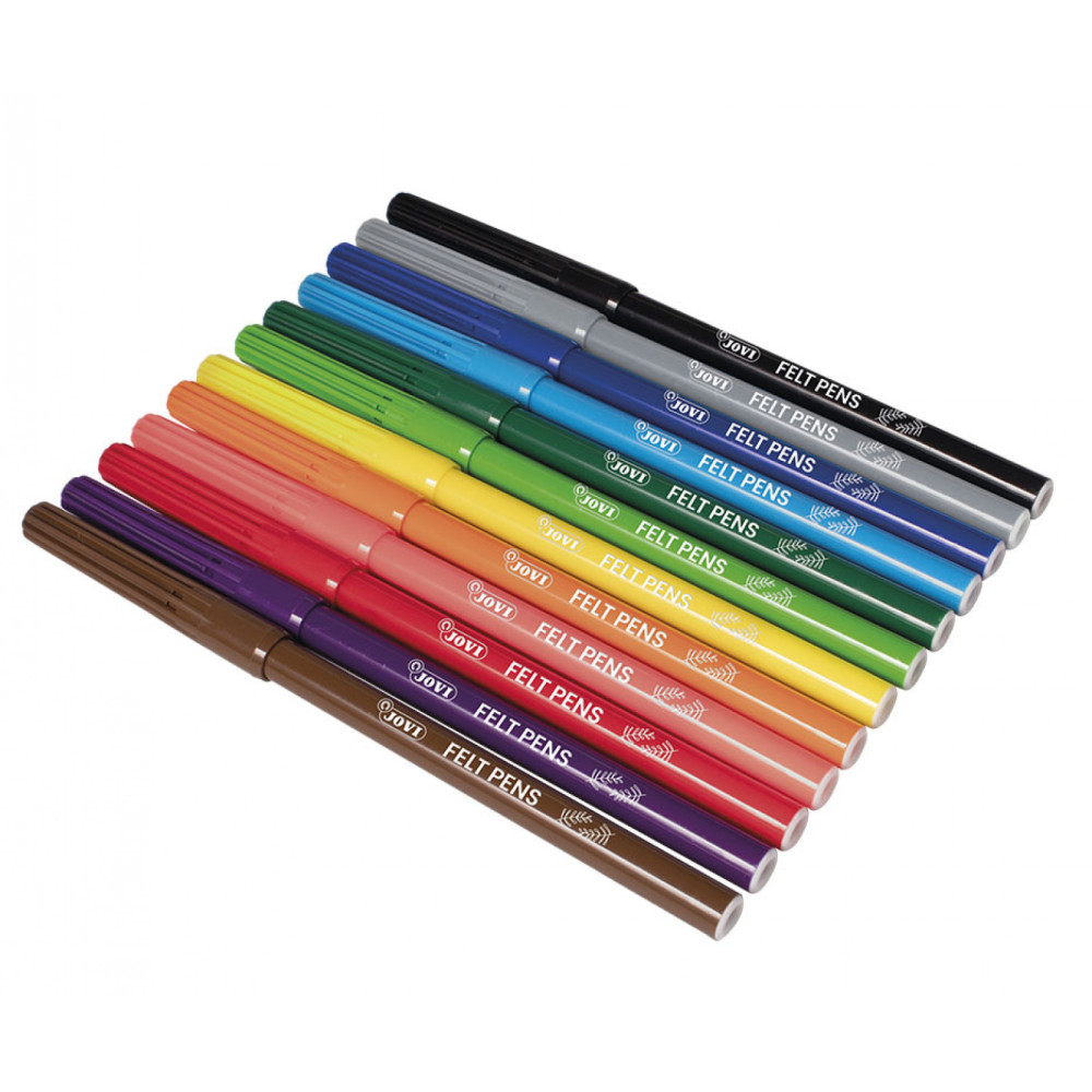 Felt pens set - Jovi - 12 pcs.