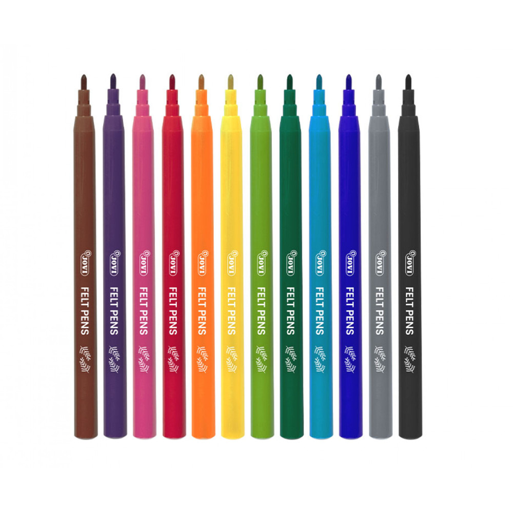 Felt pens set - Jovi - 12 pcs.