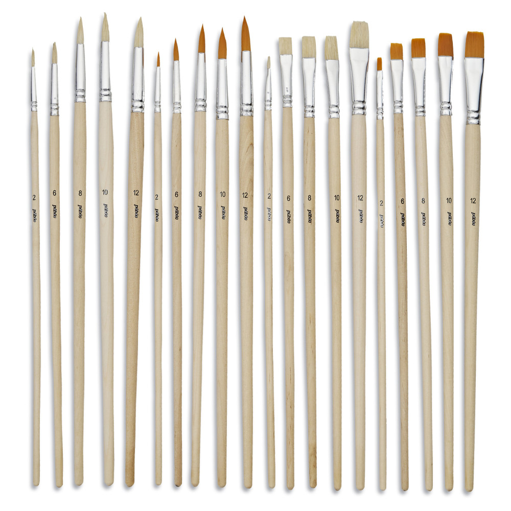 Set of acrylic and oil brushes - Pébéo - 20 pcs.