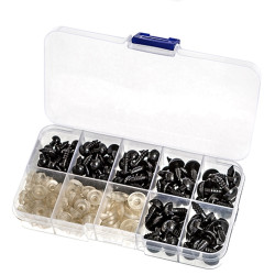 Safe eyes with secure backings - DpCraft - 100 pcs.