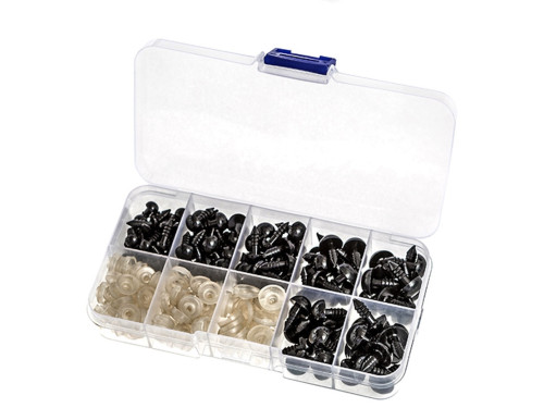 Safe eyes with secure backings - DpCraft - 100 pcs.