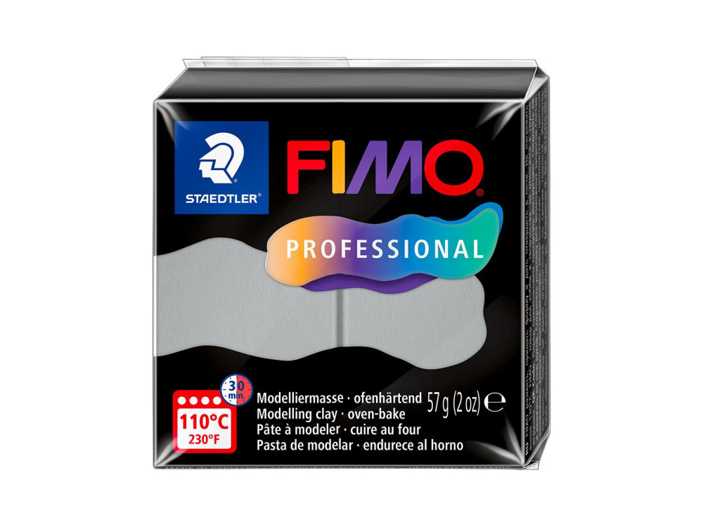 Masa termoutwardzalna Fimo Professional - Staedtler - jasnoszara, 57 g