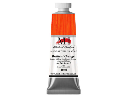 Oil paint - Michael Harding - 246, Brilliant Orange, 40 ml