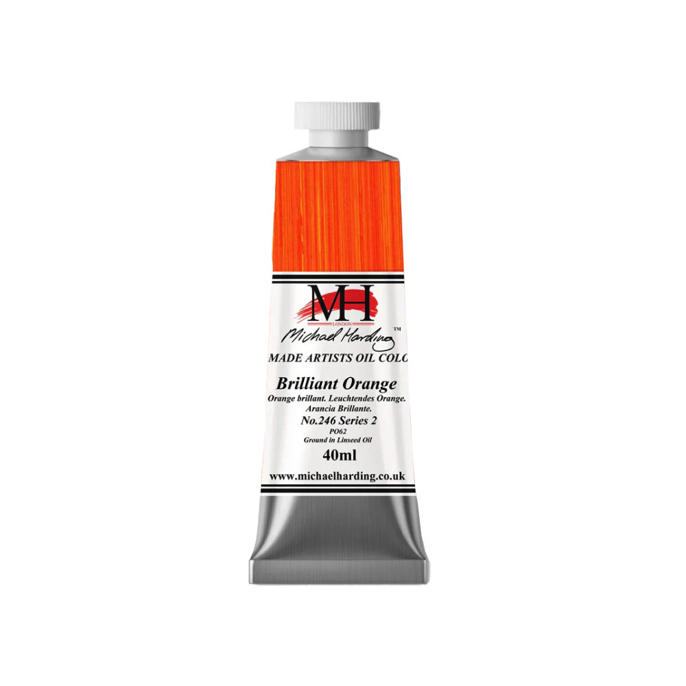 Farba olejna - Michael Harding - 246, Brilliant Orange, 40 ml