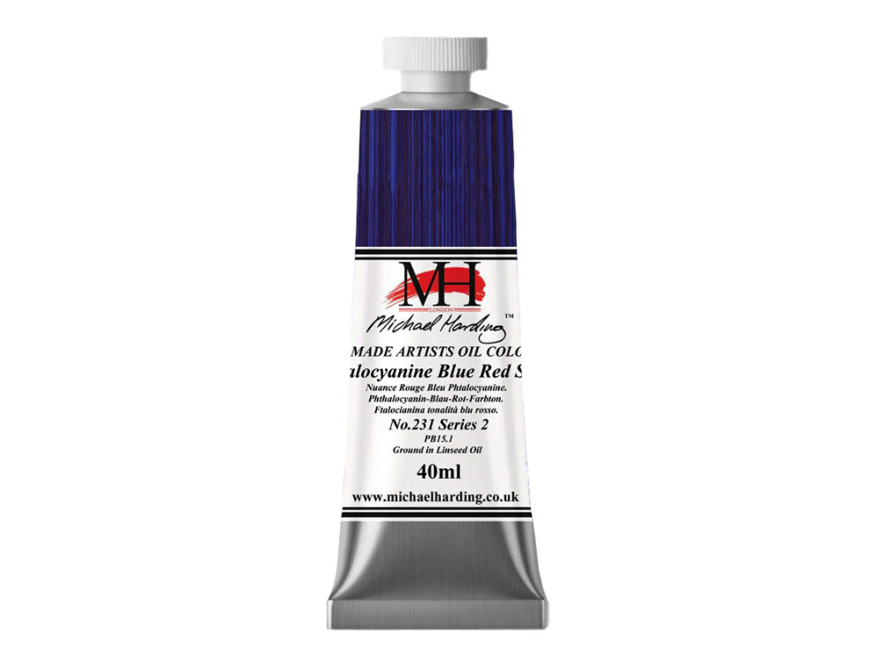 Farba olejna - Michael Harding - 231, Phthalocyanine Blue, 40 ml