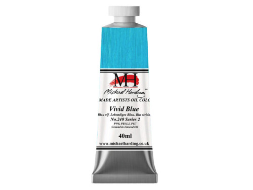 Oil paint - Michael Harding - 240, Vivid Blue, 40 ml