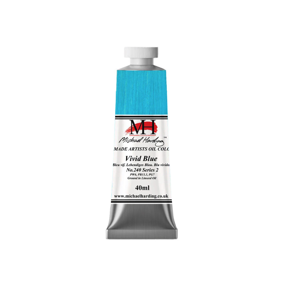 Farba olejna - Michael Harding - 240, Vivid Blue, 40 ml