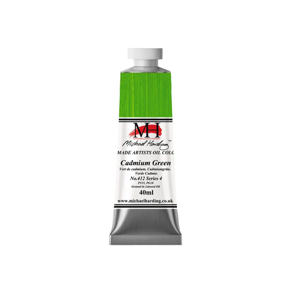 Farba olejna - Michael Harding - 412, Cadmium Green, 40 ml