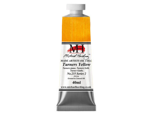 Farba olejna - Michael Harding - 235, Turner’s Yellow, 40 ml