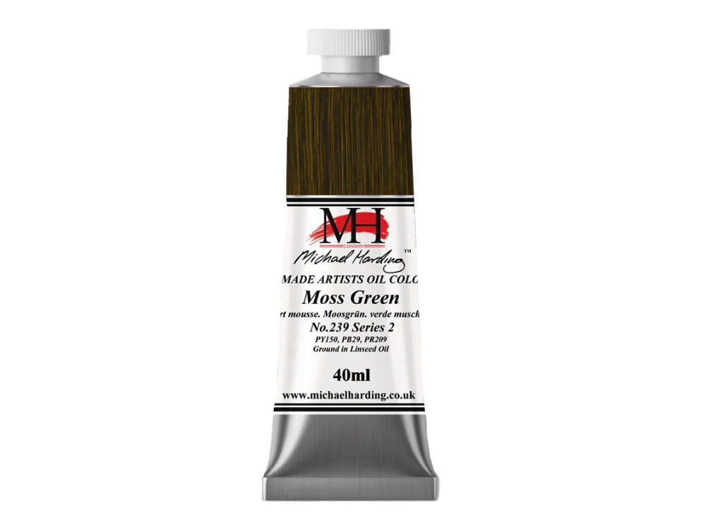 Oil paint - Michael Harding - 239, Moss Green, 40 ml
