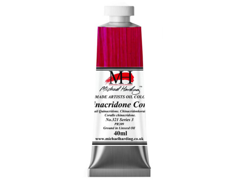 Farba olejna - Michael Harding - 321, Quinacridone Coral, 40 ml