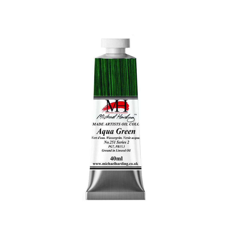 Oil paint - Michael Harding - 251, Aqua Green, 40 ml