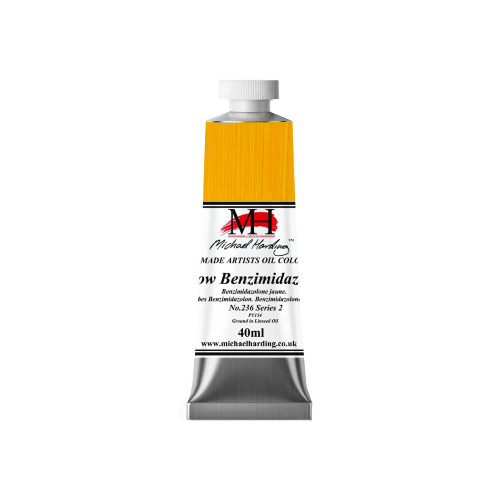 Oil paint - Michael Harding - 236, Yellow Benzimidazolone, 40 ml