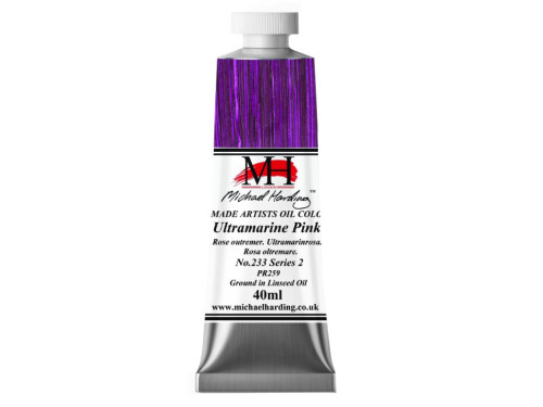 Farba olejna - Michael Harding - 233, Ultramarine Pink, 40 ml