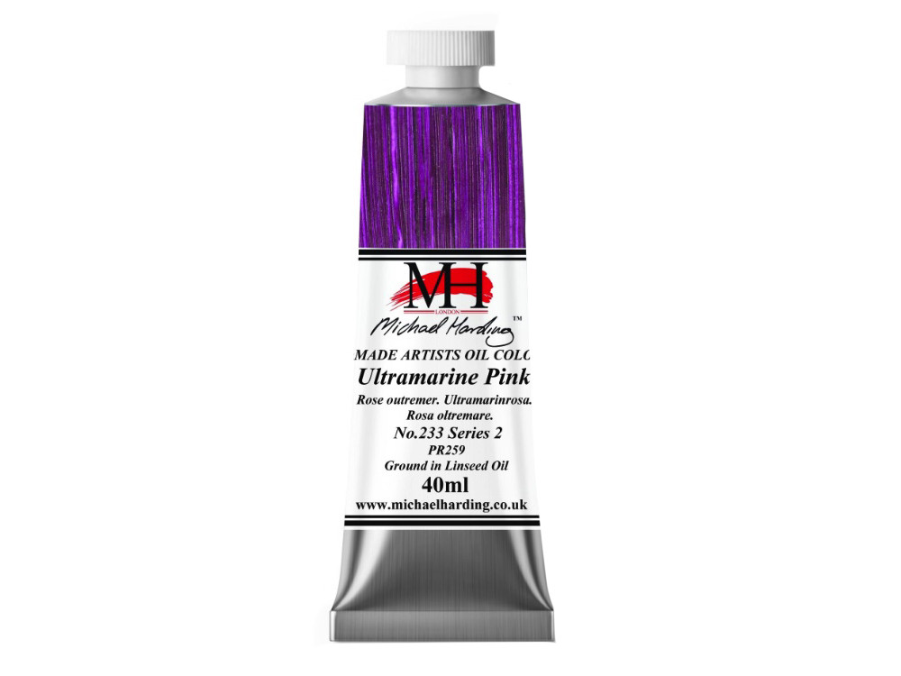 Farba olejna - Michael Harding - 233, Ultramarine Pink, 40 ml