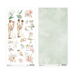 Papier do scrapbookingu 15,3 x 30,5 cm - Piątek Trzynastego - Beautiful Moments 07