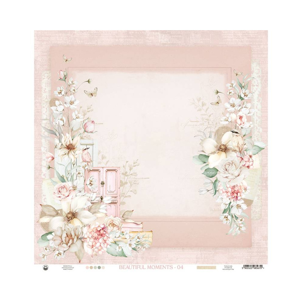 Papier do scrapbookingu 30,5 x 30,5 cm - Piątek Trzynastego - Beautiful Moments 04