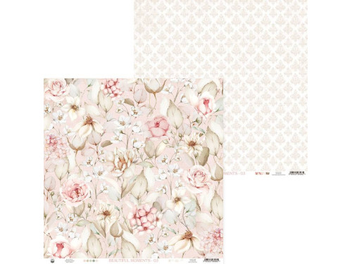 Scrapbooking paper 30,5 x 30,5 cm - Piątek Trzynastego - Beautiful Moments 03