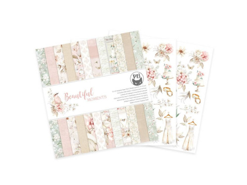 Set of scrapbooking papers 30,5 x 30,5 cm - Piątek Trzynastego - Beautiful Moments