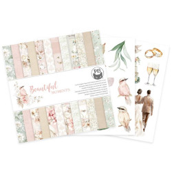 Set of scrapbooking papers 15,3 x 15,3 cm - Piątek Trzynastego - Beautiful Moments