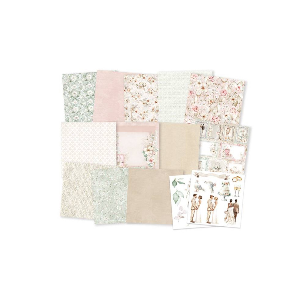 Set of scrapbooking papers 15,3 x 15,3 cm - Piątek Trzynastego - Beautiful Moments