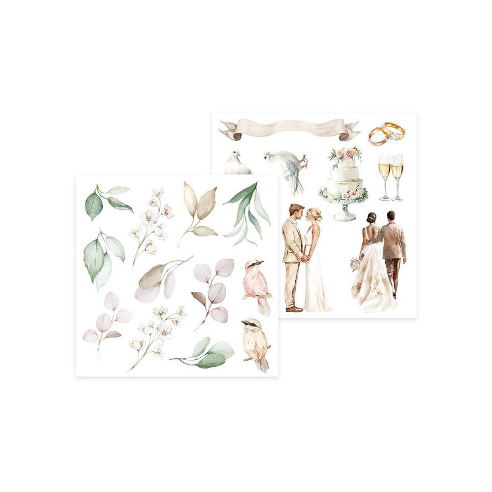 Set of scrapbooking papers 15,3 x 15,3 cm - Piątek Trzynastego - Beautiful Moments