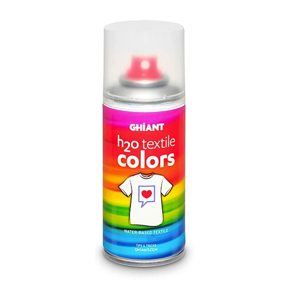 Textile spray paint H20 Textile Colors - Ghiant - iridescent transparent glitter, 150 ml