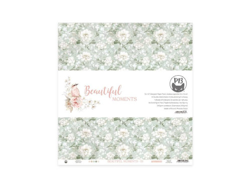 Set of scrapbooking papers 30,5 x 30,5 cm - Piątek Trzynastego - Beautiful Moments