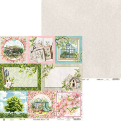 Papier do scrapbookingu 30,5 x 30,5 cm - Piątek Trzynastego - Breathe and Bloom 05