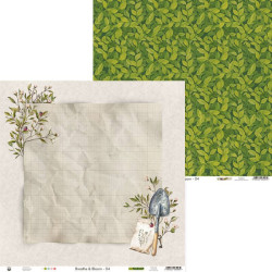 Scrapbooking paper 30,5 x 30,5 cm - Piątek Trzynastego - Breathe and Bloom 04