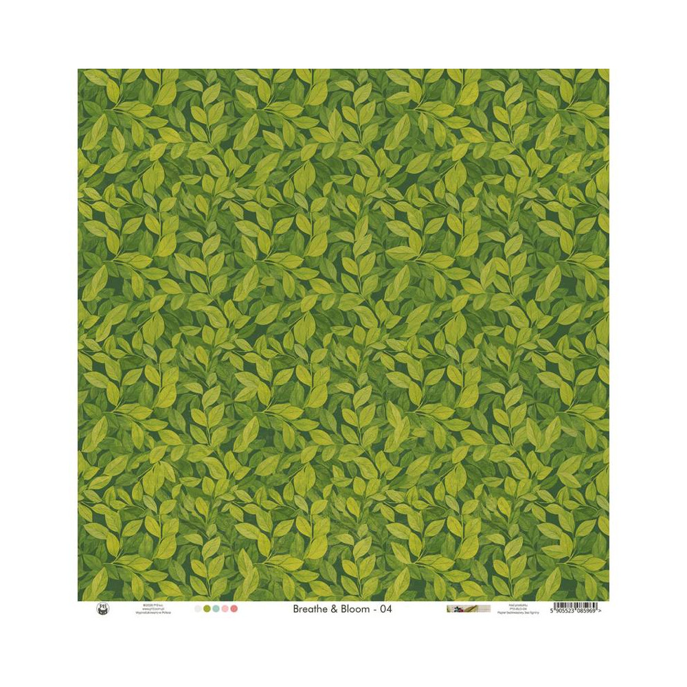 Papier do scrapbookingu 30,5 x 30,5 cm - Piątek Trzynastego - Breathe and Bloom 04