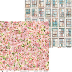 Papier do scrapbookingu 30,5 x 30,5 cm - Piątek Trzynastego - Breathe and Bloom 03