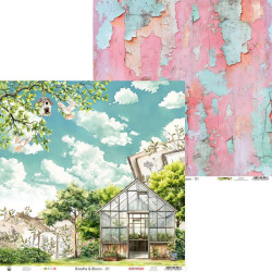 Papier do scrapbookingu 30,5 x 30,5 cm - Piątek Trzynastego - Breathe and Bloom 01