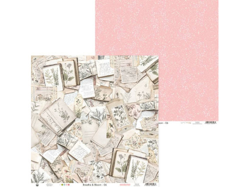 Scrapbooking paper 30,5 x 30,5 cm - Piątek Trzynastego - Breathe and Bloom 06