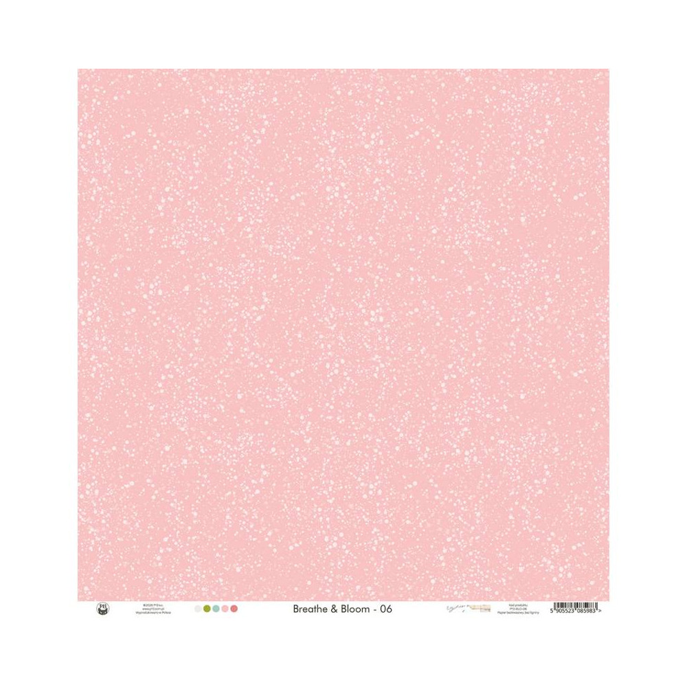 Papier do scrapbookingu 30,5 x 30,5 cm - Piątek Trzynastego - Breathe and Bloom 06