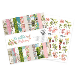 Set of scrapbooking papers 30,5 x 30,5 cm - Piątek Trzynastego - Breathe and Bloom