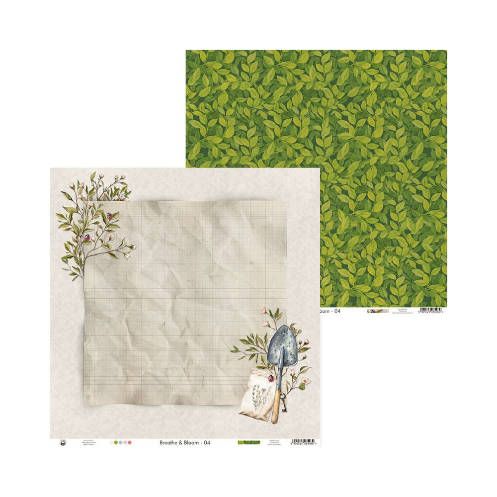 Set of scrapbooking papers 30,5 x 30,5 cm - Piątek Trzynastego - Breathe and Bloom
